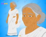 Old Woman Rigged and Animated Character - Royal Period