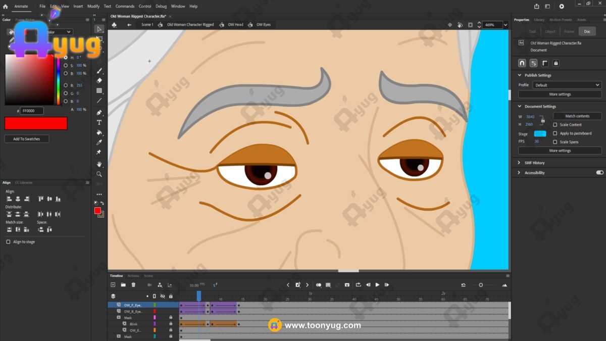 Old Woman Rigged and Animated Character - Royal Period - Image 7