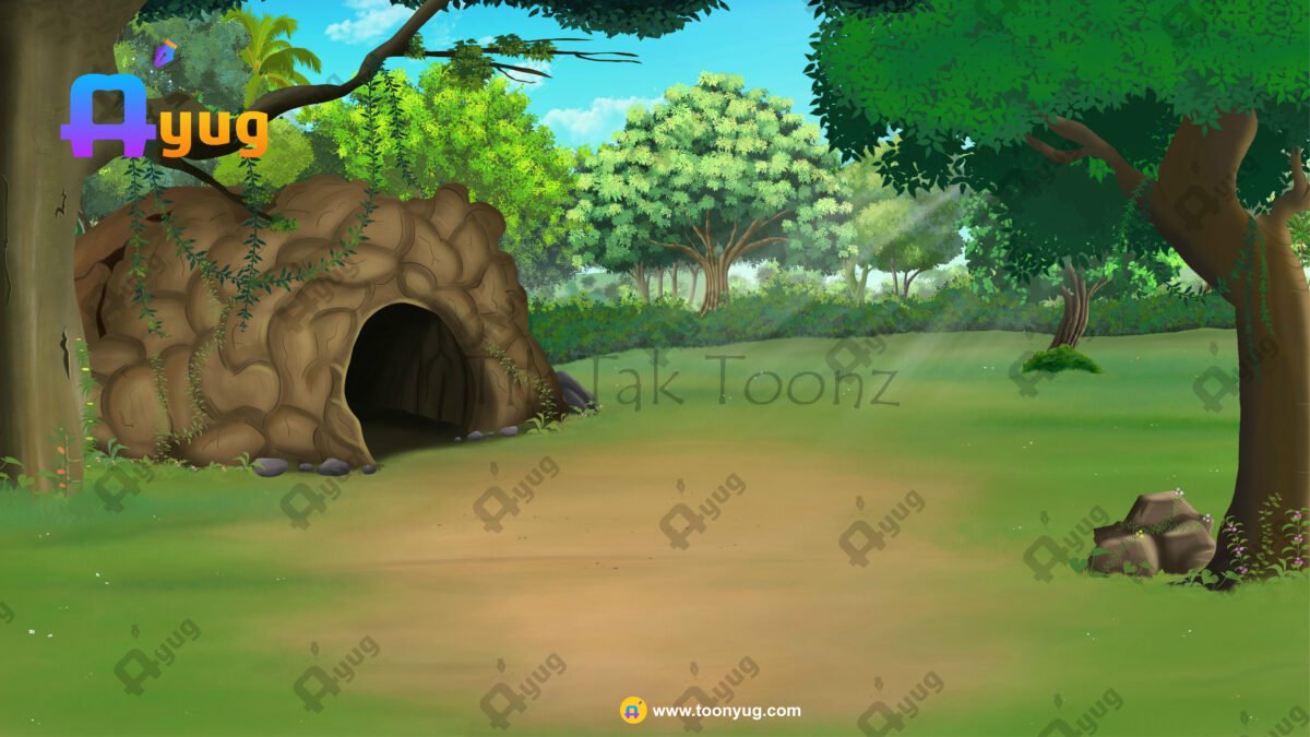 Village Jungle Cave 4k PSD High Quality Background - Image 1