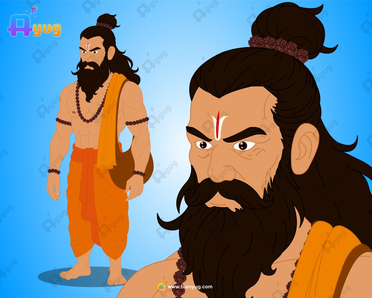 Fit Rishi Muni Rigged and Animated Character - Royal Period - Image 1