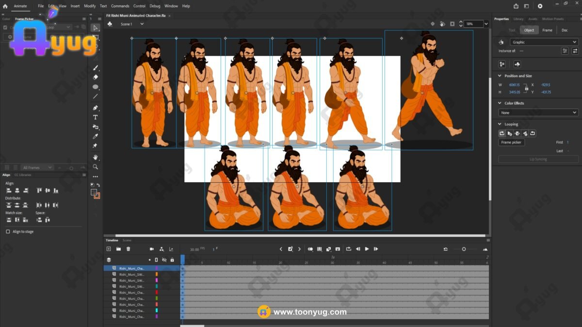 Fit Rishi Muni Rigged and Animated Character - Royal Period - Image 3