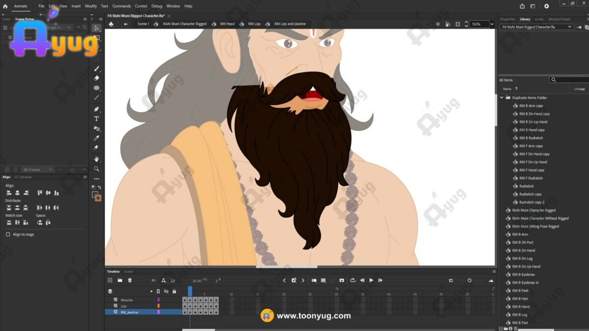 Fit Rishi Muni Rigged and Animated Character - Royal Period - Image 9