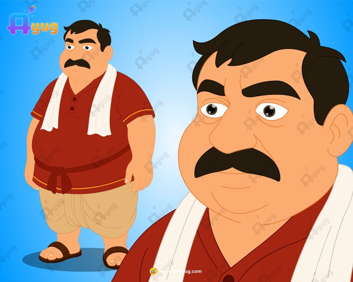 Modan Lal (Halwai Wala) Rigged and Animated Character - Royal Period - Image 1