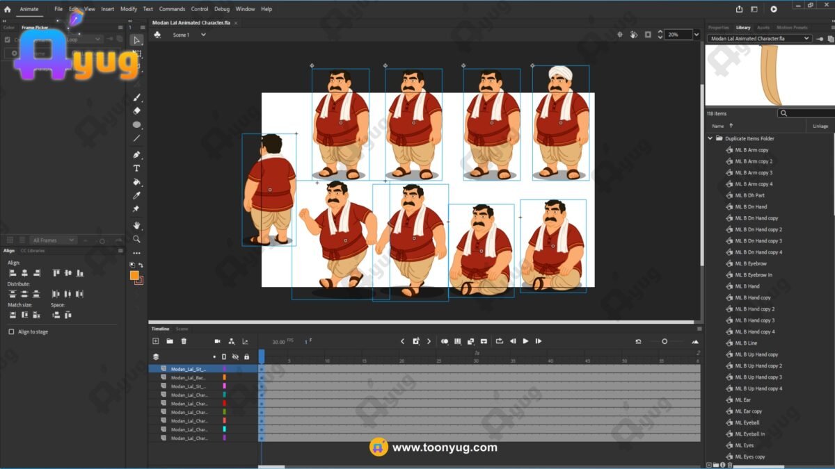 Modan Lal (Halwai Wala) Rigged and Animated Character - Royal Period - Image 3