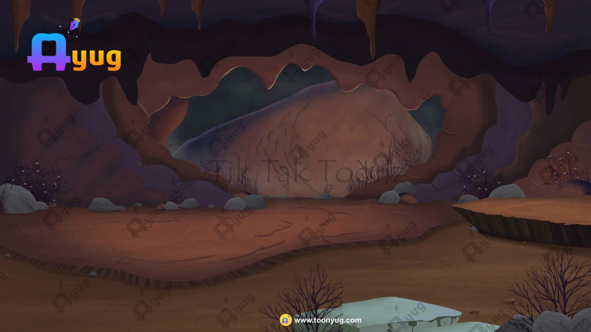 Jungle Cave Inside View(Interior) 4k PSD High Quality Background - Image 2