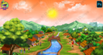 Village Sky Intro Scene Animated Background Video - Image 2