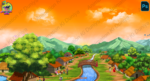 Village Sky Intro Scene Animated Background Video