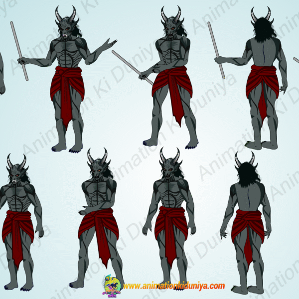 Ghost ( Danav , Bhoot ,Horror Character, Bhoot Cartoon Character ) “Rigged and Animated” Character