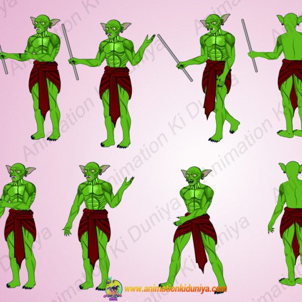 Ghost ( Danav , Bhoot ,Horror Character, Bhoot Cartoon Character ) “Rigged and Animated” Character